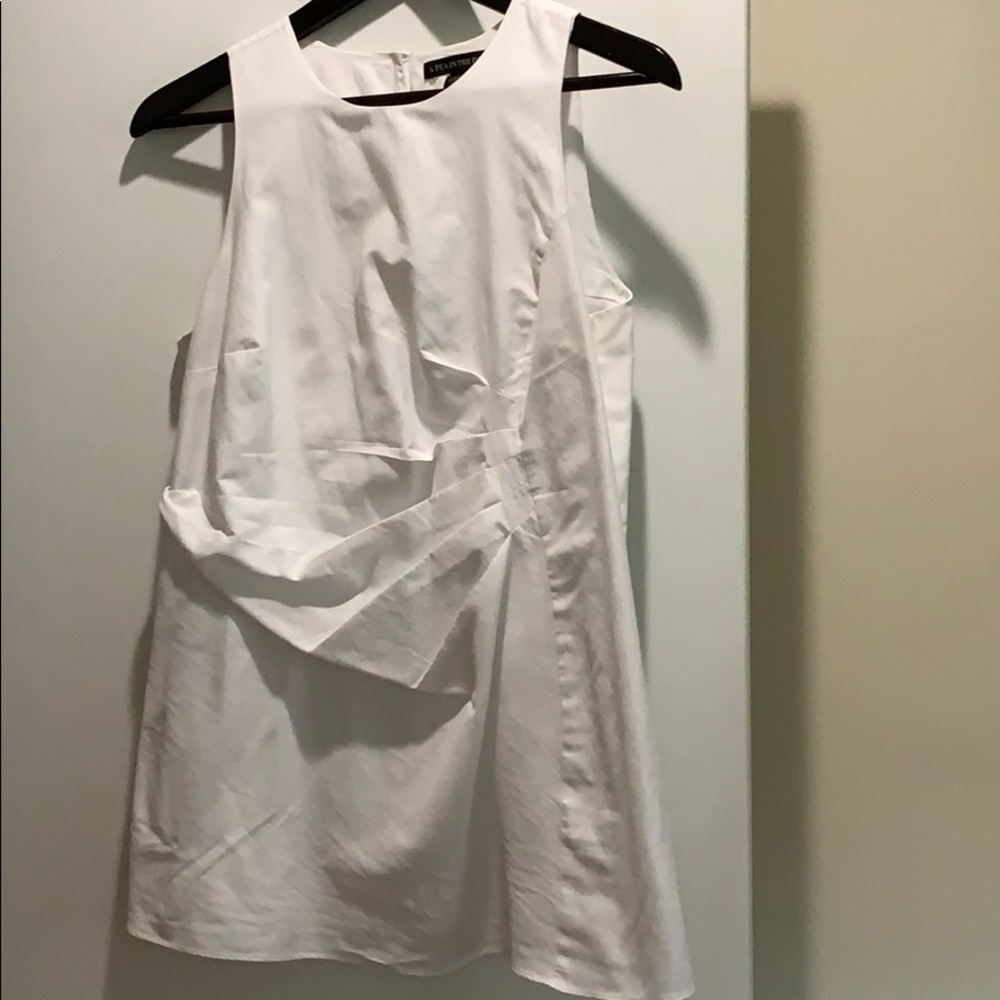 Sleeveless White Maternity Shell